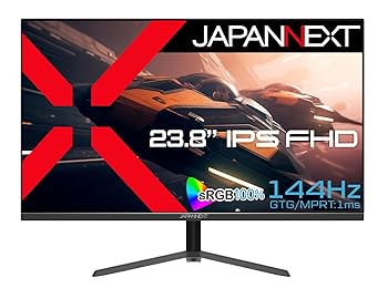 ゲーミングモニター 23.8インチ FHD 180Hz 1ms IPS JAPANNEXT 23.8インチ IPSパネル搭載 180Hz対応 WQHD(2560x1440